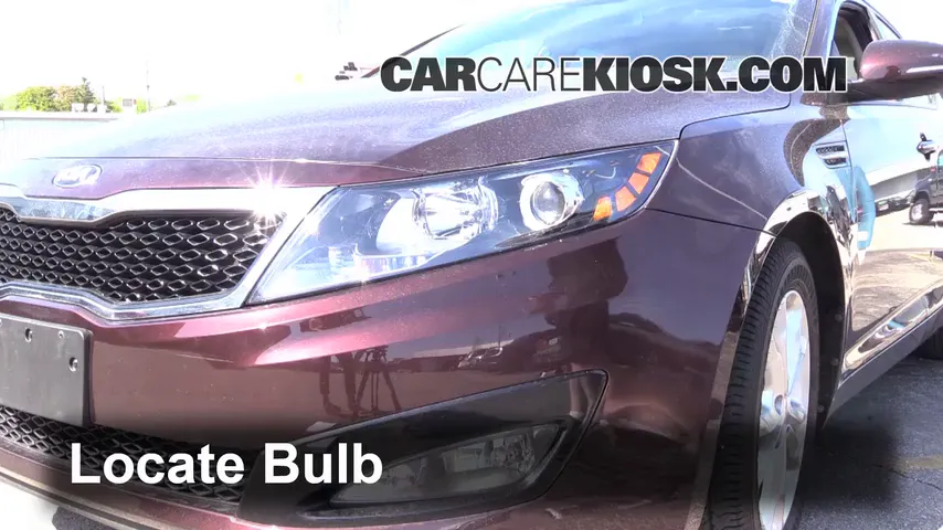 2013 Kia Optima LX 2.4L 4 Cyl. Lights Fog Light (replace bulb)